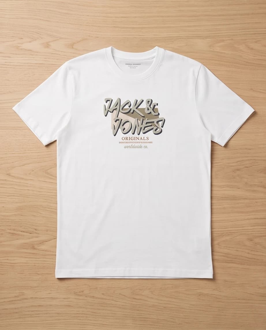 Klasyczny biały t-shirt Jack & Jones Originals