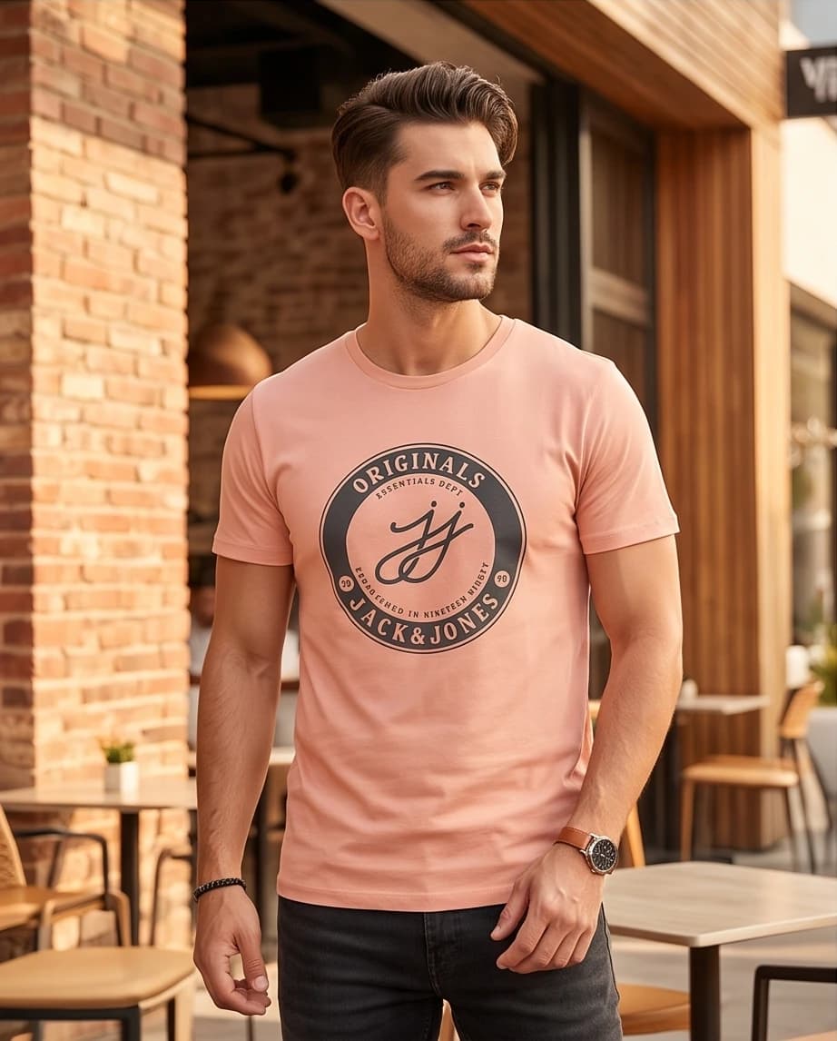 Klasyczny t-shirt Jack & Jones z kolekcji Originals 3