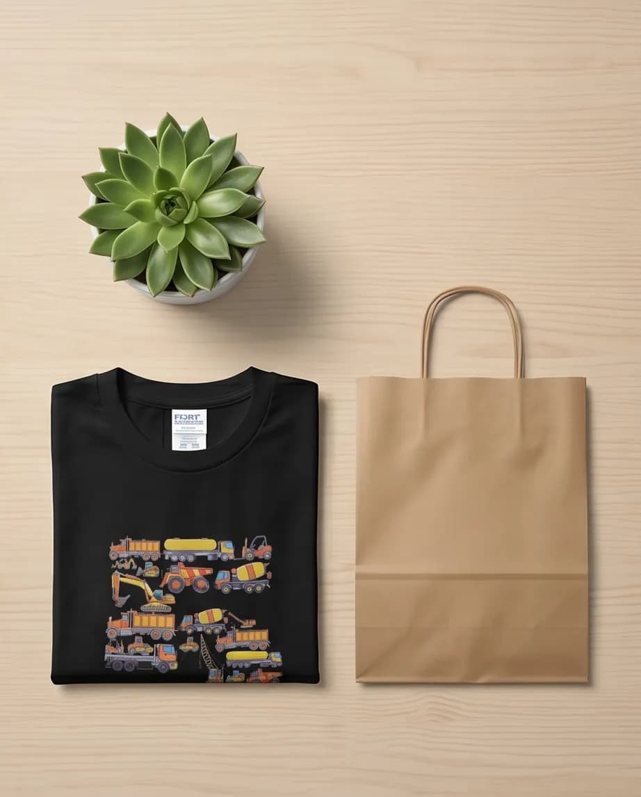 T-shirt dla fana maszyn budowlanych 4