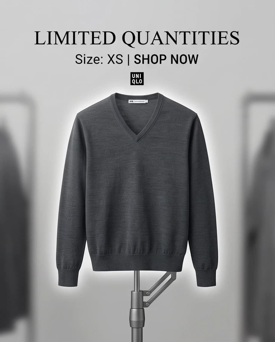 Grafitowy sweter firma Uniqlo rozmiar XS 4