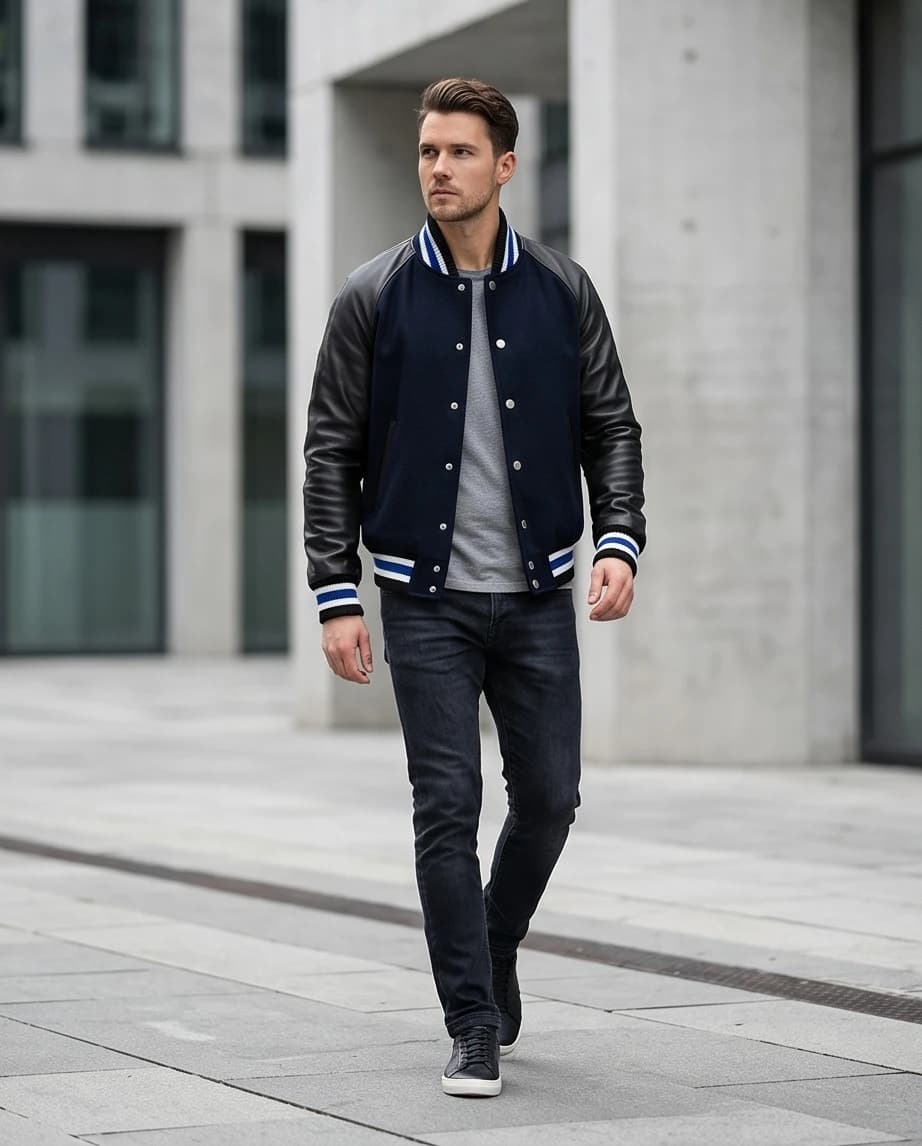 Klasyczna kurtka varsity 3