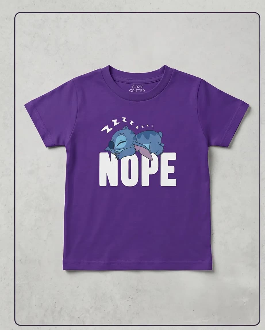 T-shirt fioletowy dziecięcy 