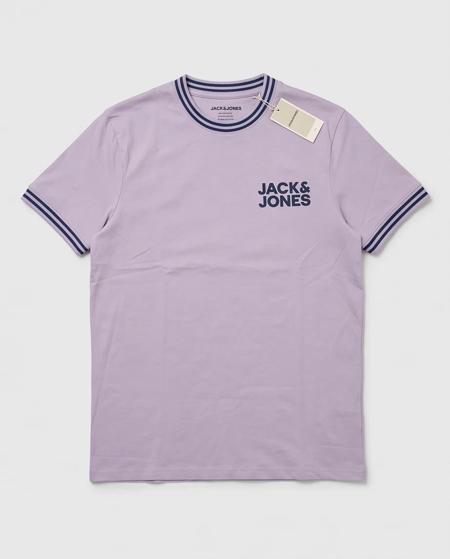 Klasyczny t-shirt Jack & Jones w kolorze lawendowym