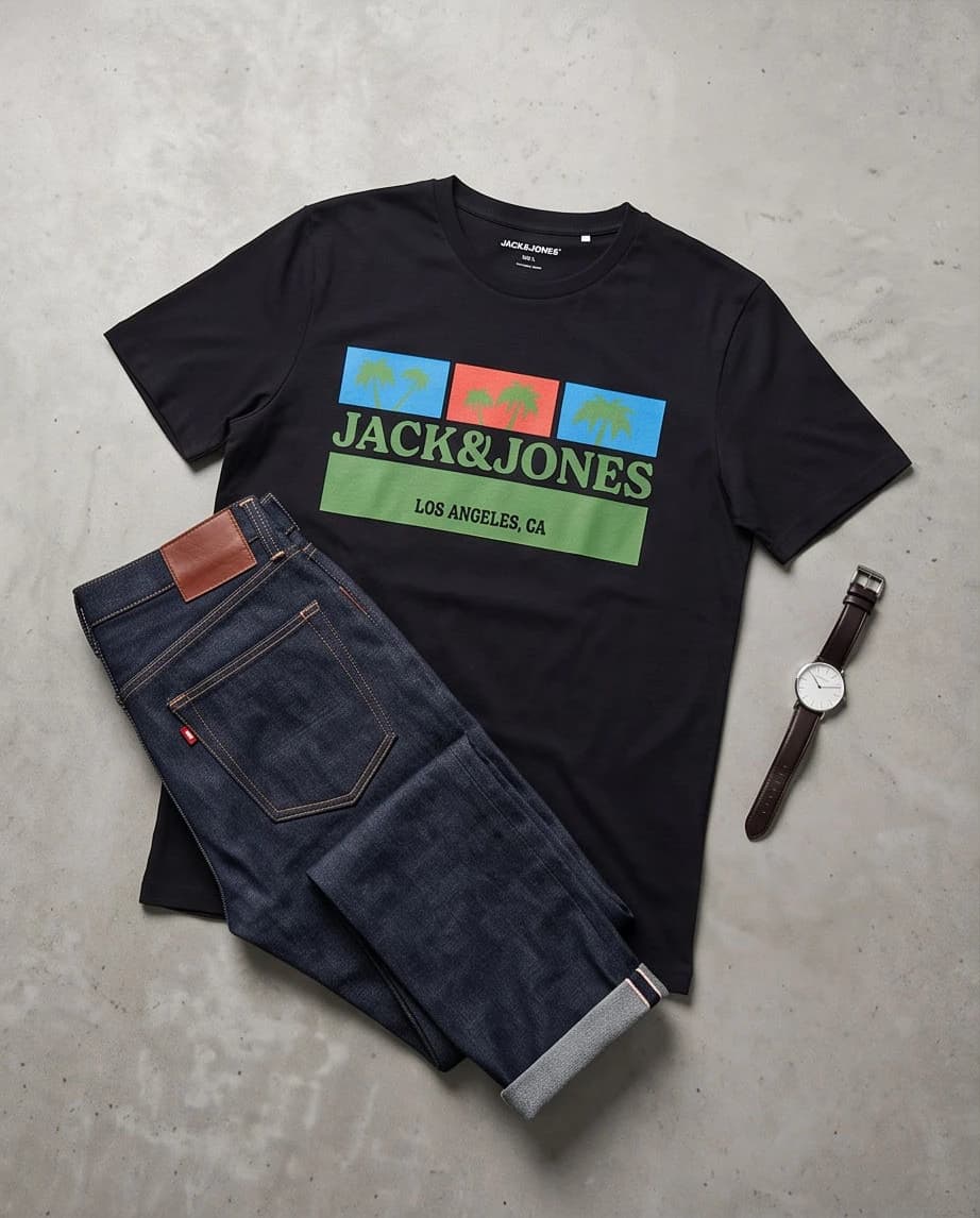 T-shirt Jack & Jones, męski, rozmiar L - widok 2