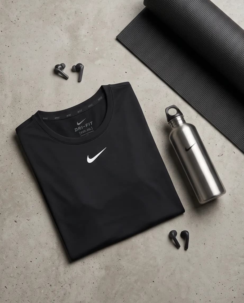 Czarna koszulka Nike damska 4