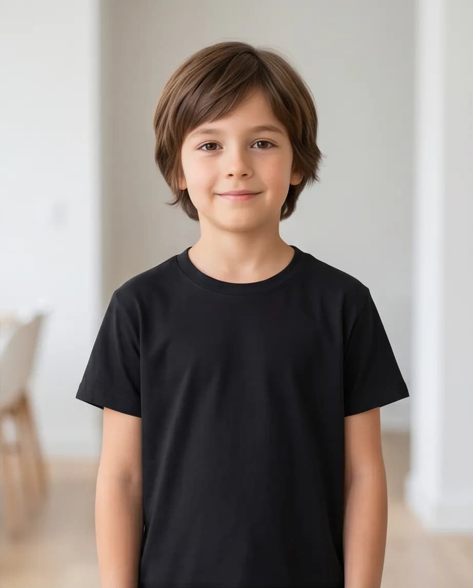 T-shirt czarny dzieciecy  2