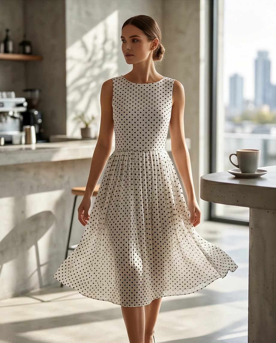 Klasyczna elegancja w grochy 3