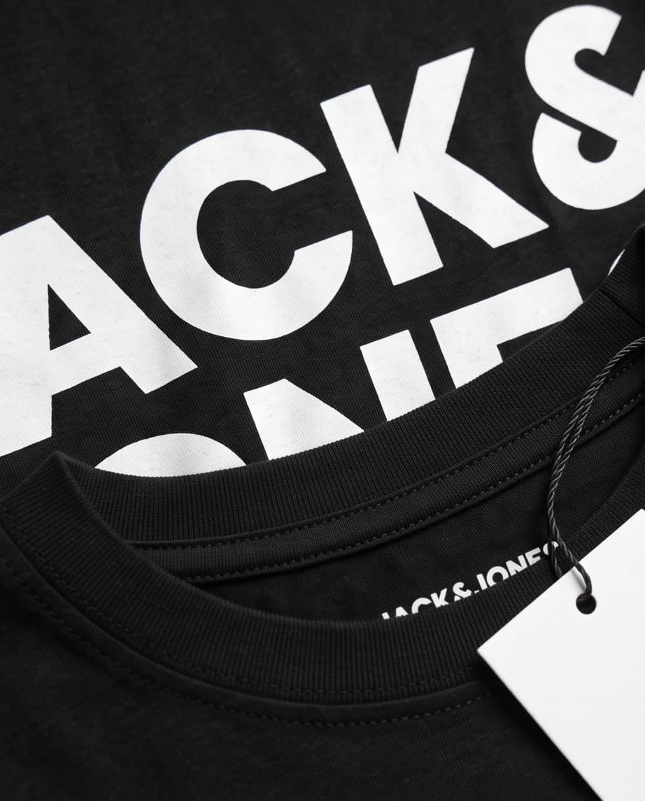 Czarny t-shirt Jack & Jones - widok 2