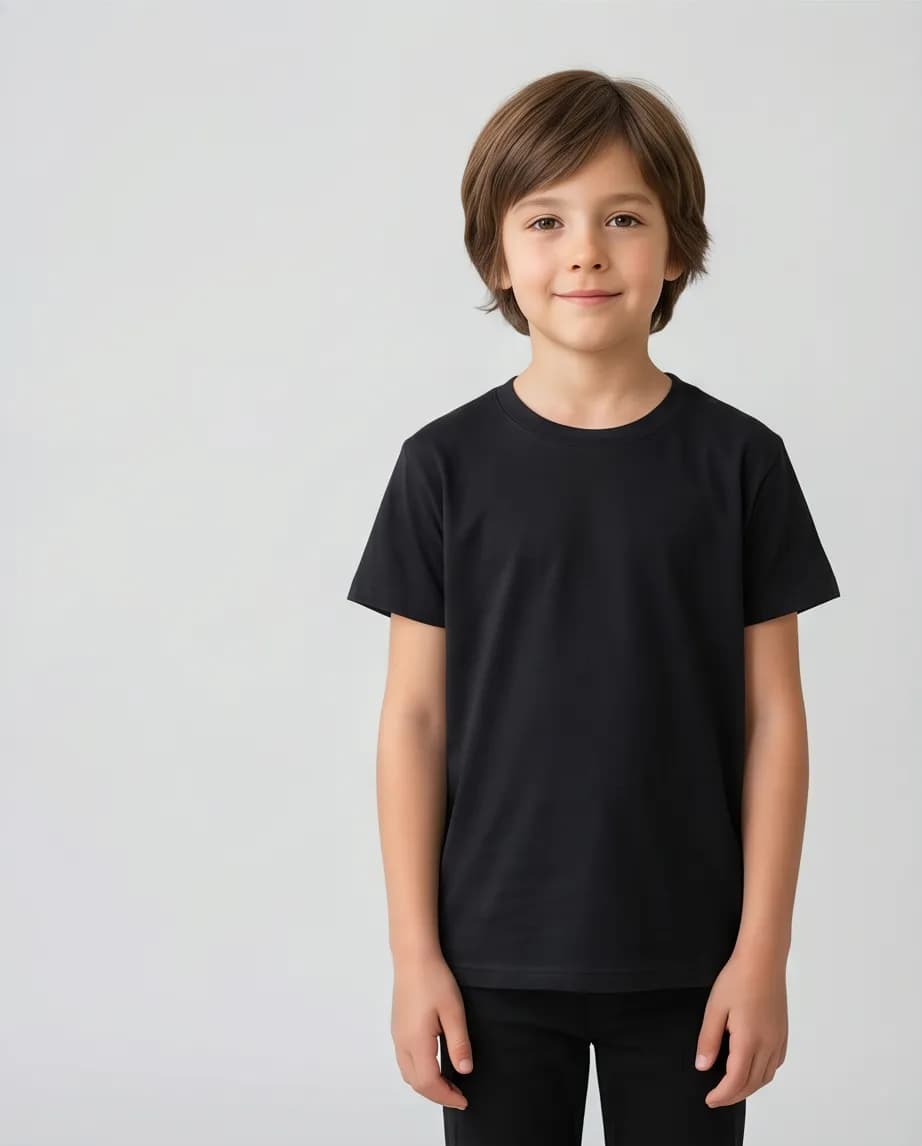 T-shirt czarny dzieciecy  4