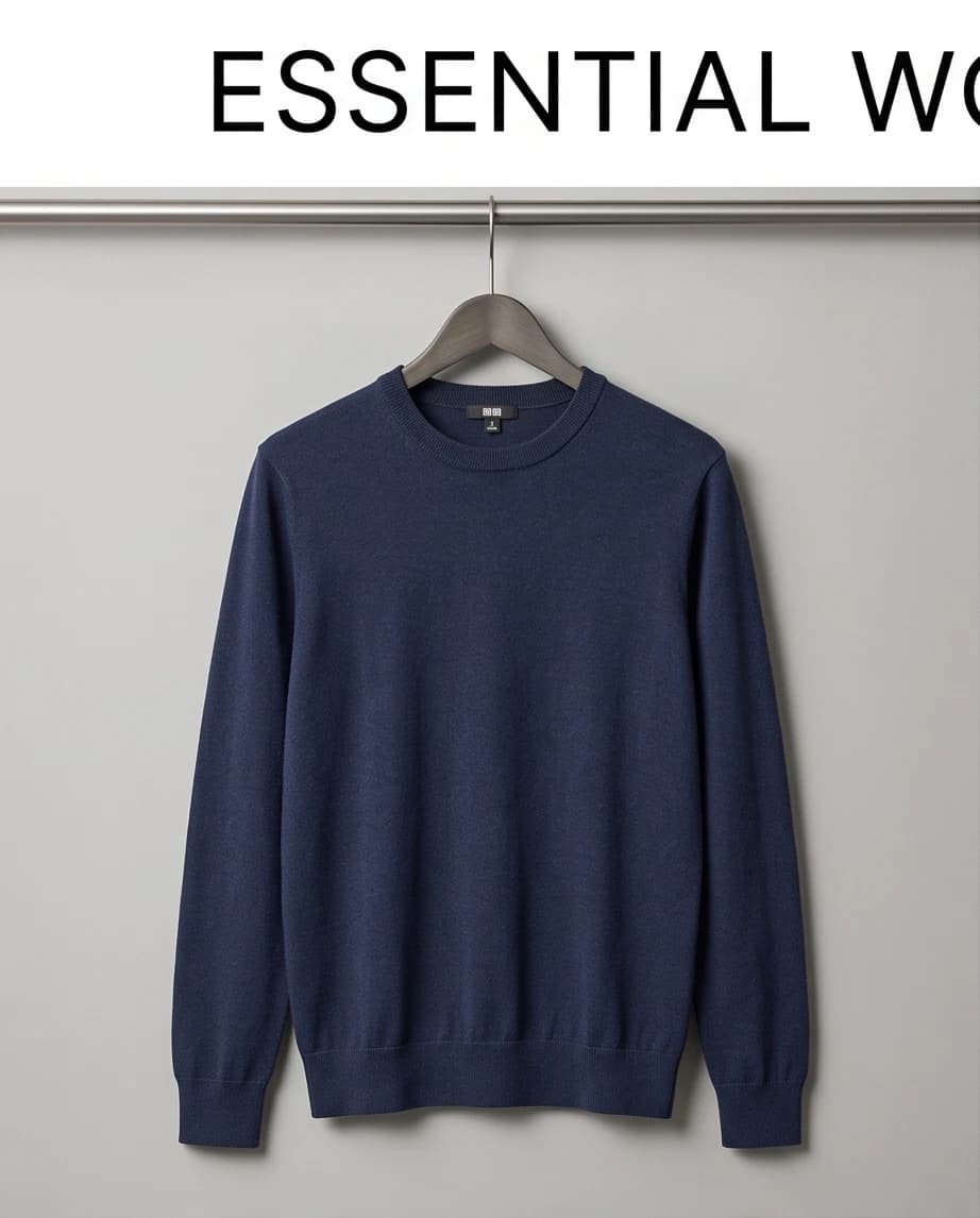 Sweter granatowy firma Uniqlo rozmiar S