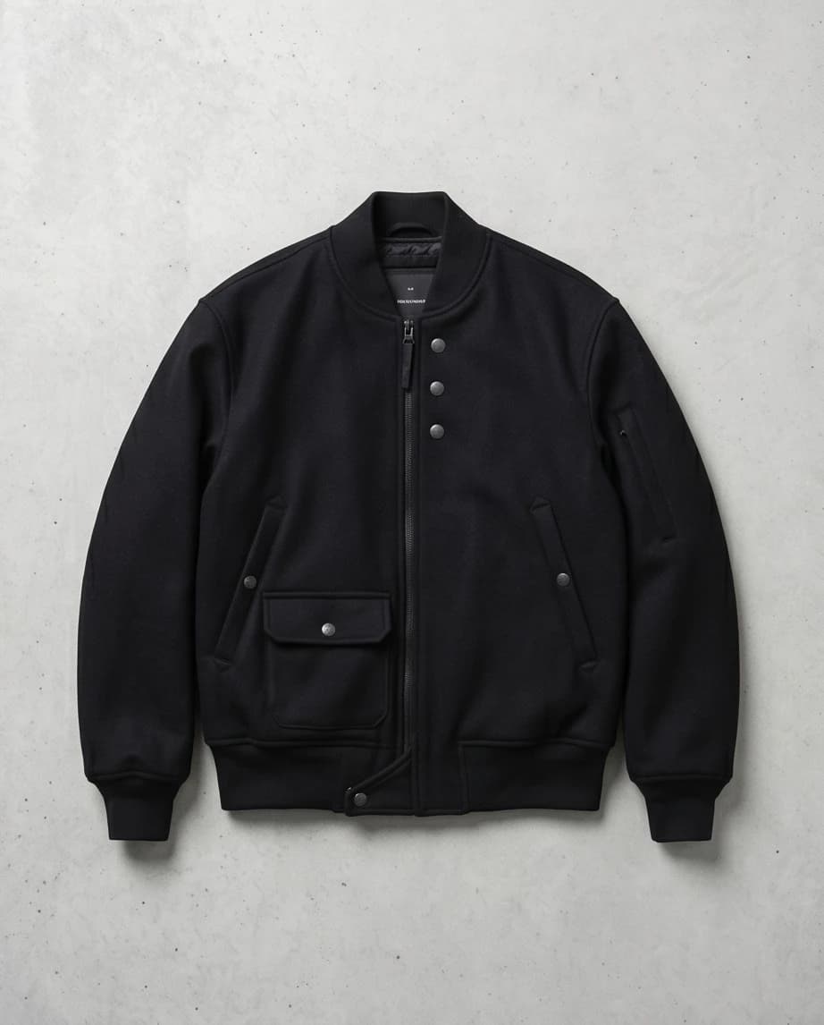 Czarna kurtka typu bomber