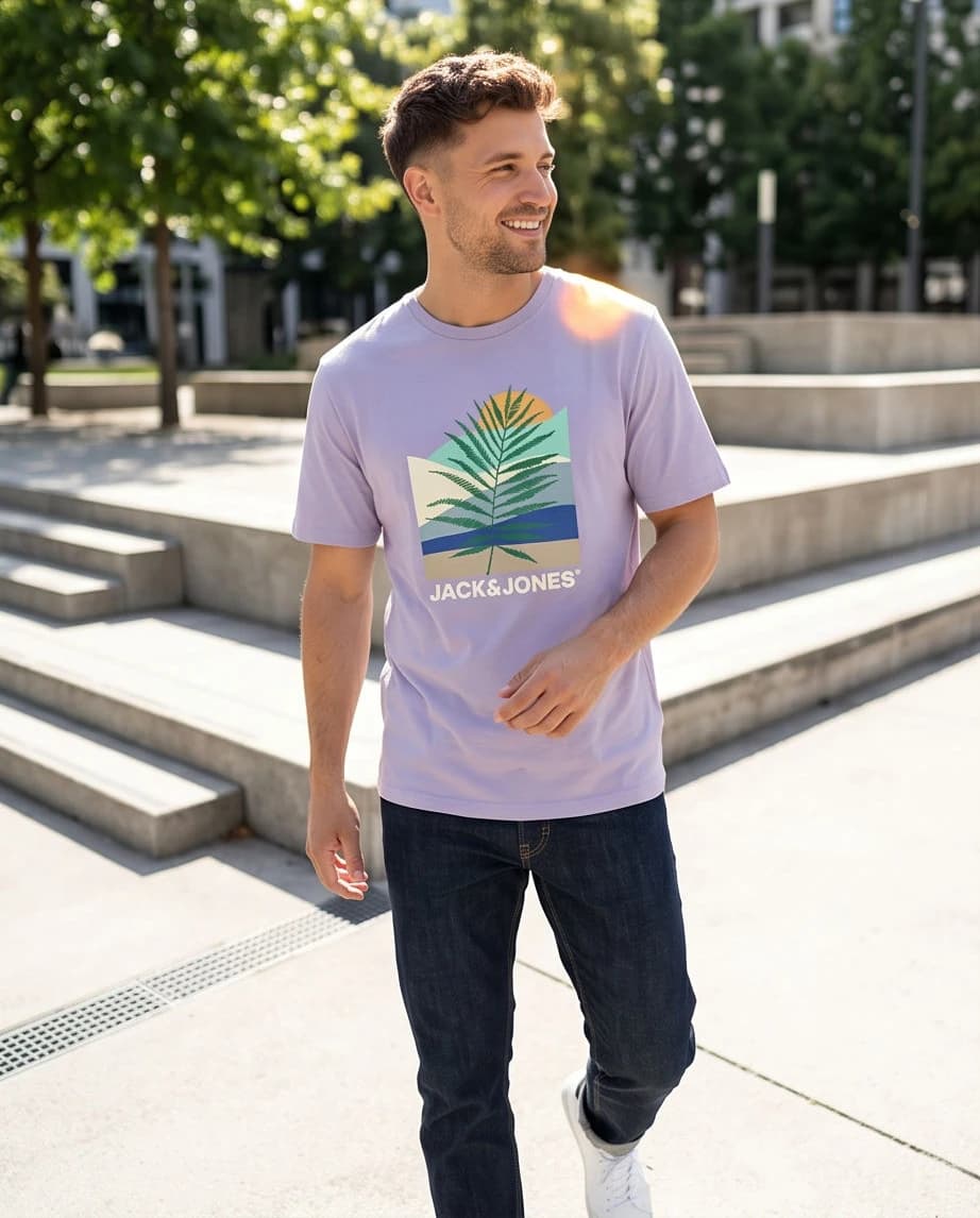 T-shirt męski Jack & Jones w rozmiarze L 3