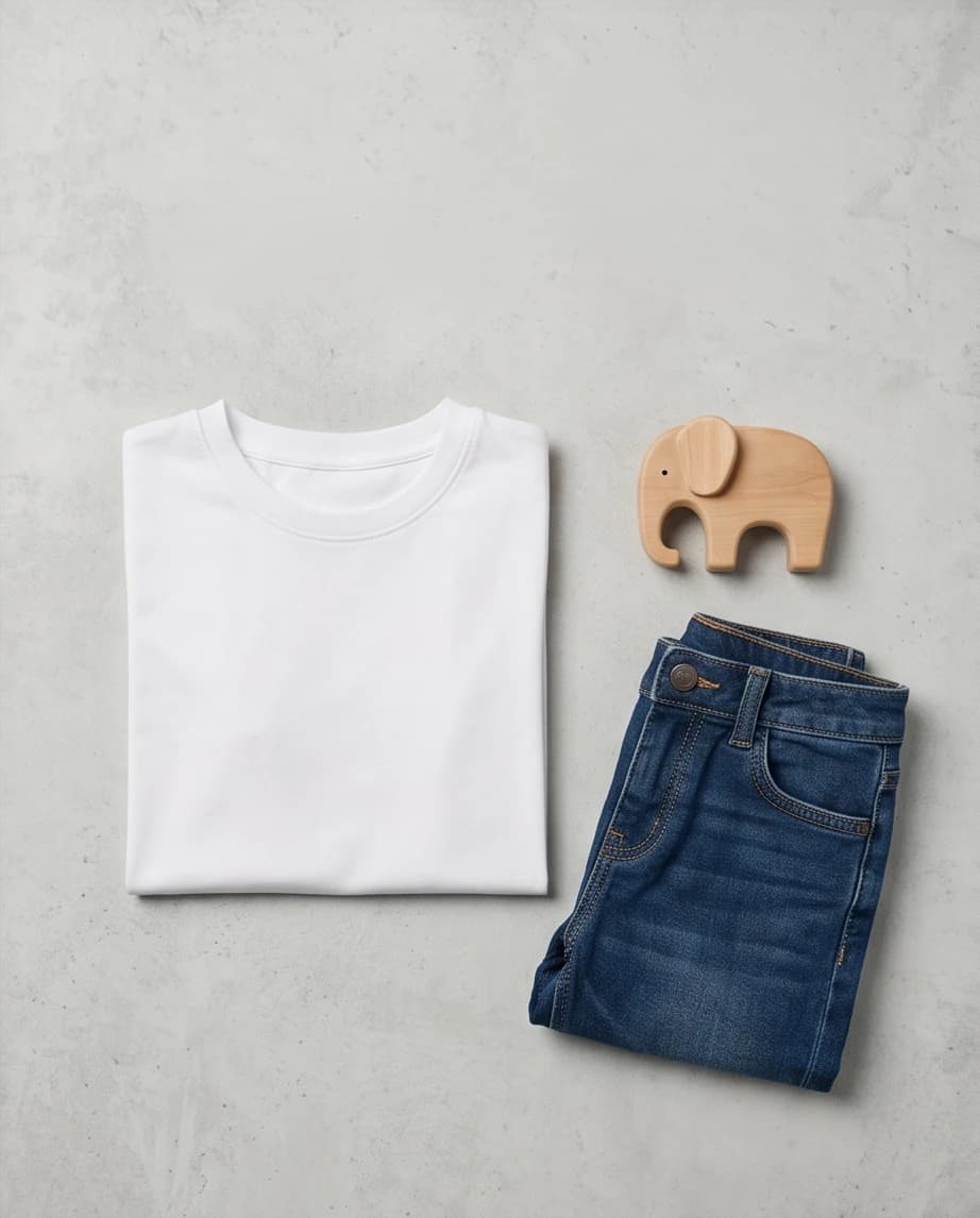 Klasyczny biały t-shirt  4