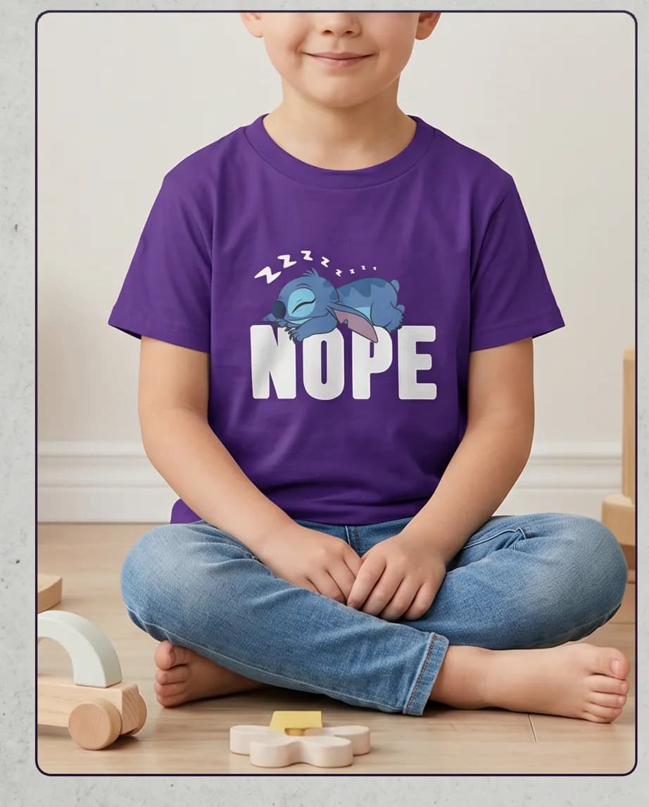 T-shirt fioletowy dziecięcy  3