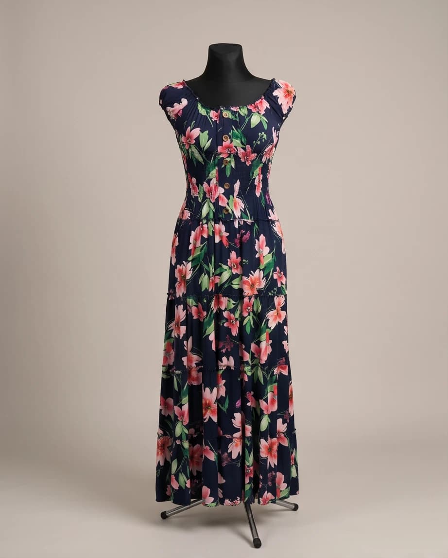 Sukienka maxi w kwiaty