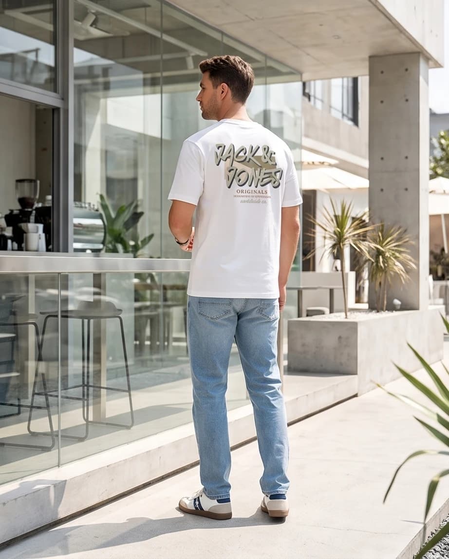 Klasyczny biały t-shirt Jack & Jones Originals 3