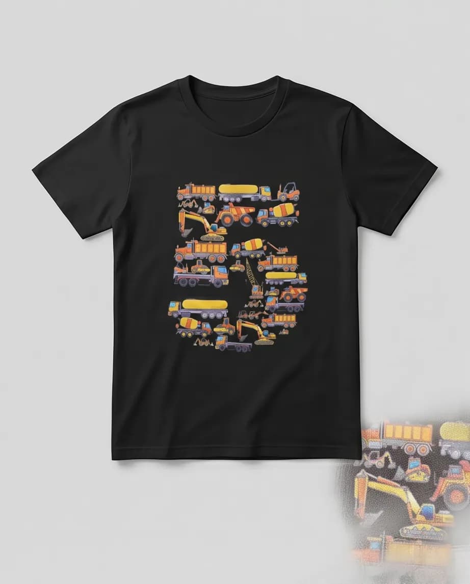 T-shirt dla fana maszyn budowlanych