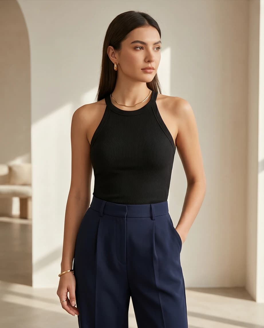 Top Uniqlo z wbudowanym biustonoszem 4