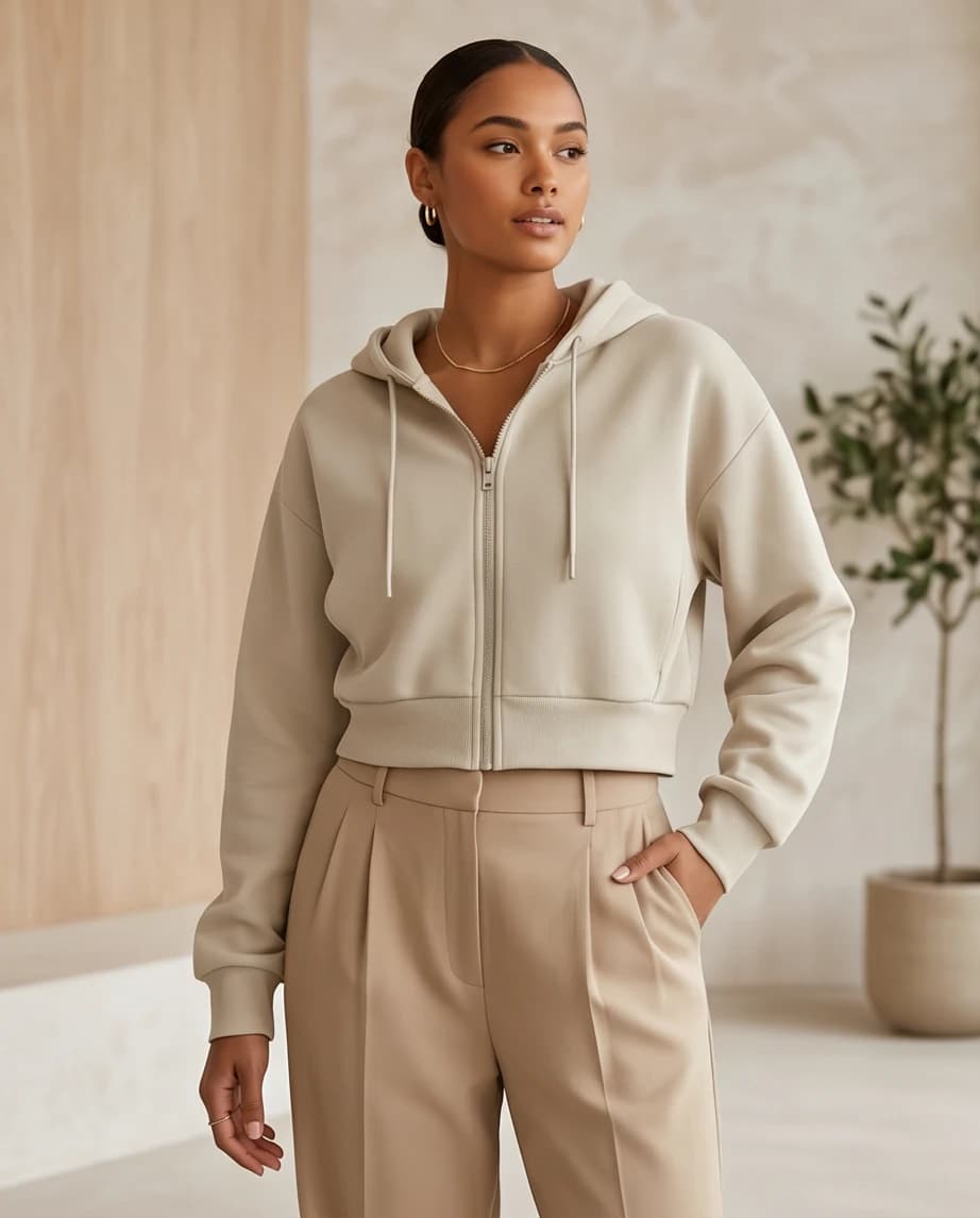 Bluza beżowa uniqlo  3