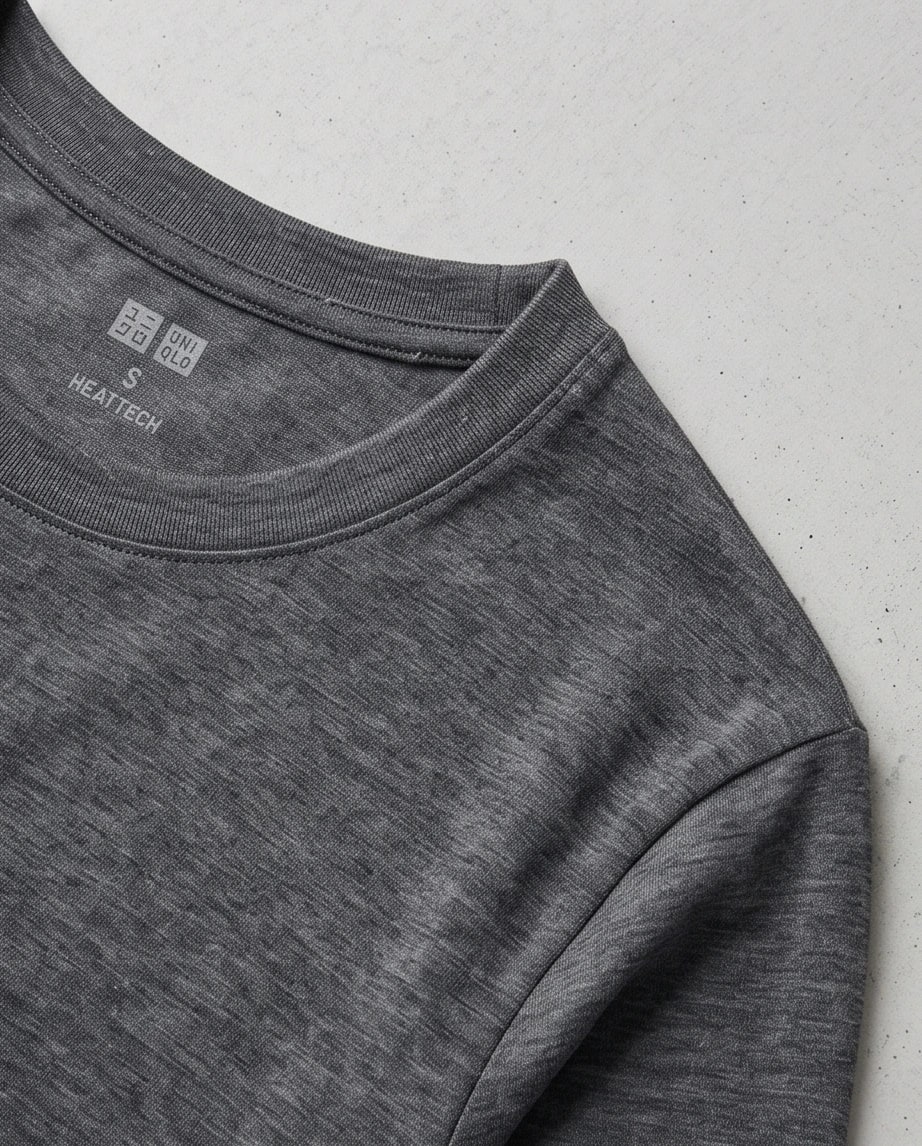 Uniqlo Męska bluzka na długi rękaw ciemnoszara rozmiar S - widok 2