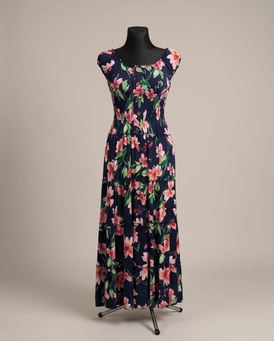 Sukienka maxi w kwiaty