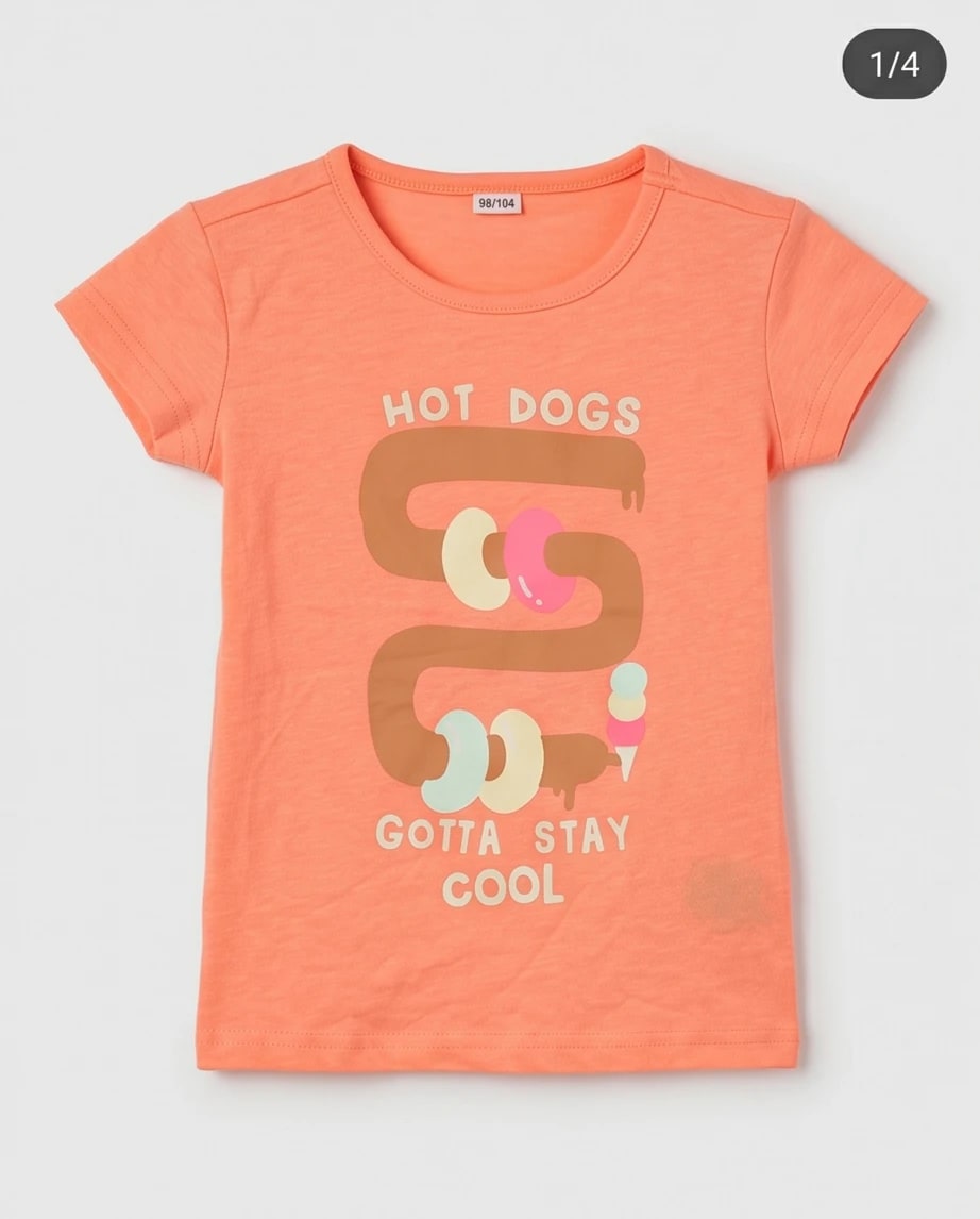 T-shirt pomarańczowy