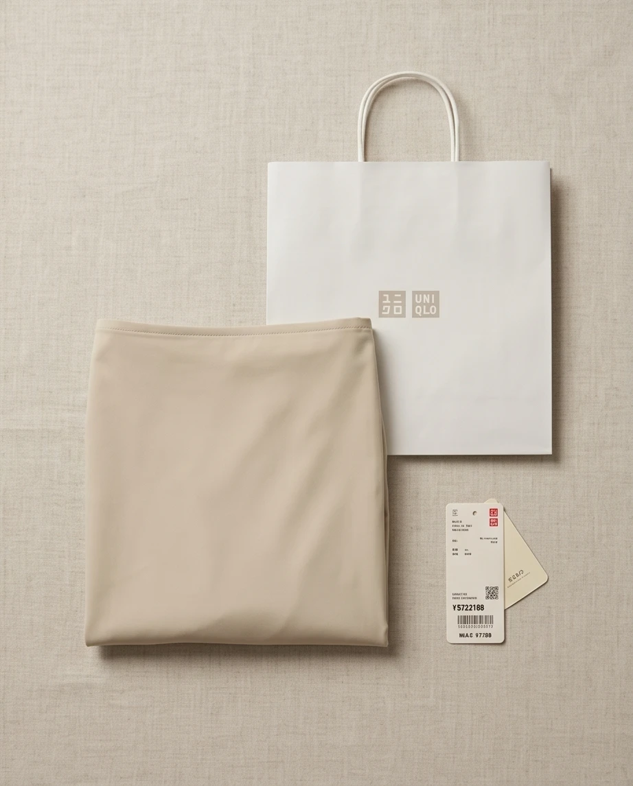 Beżowa halka uniqlo  4