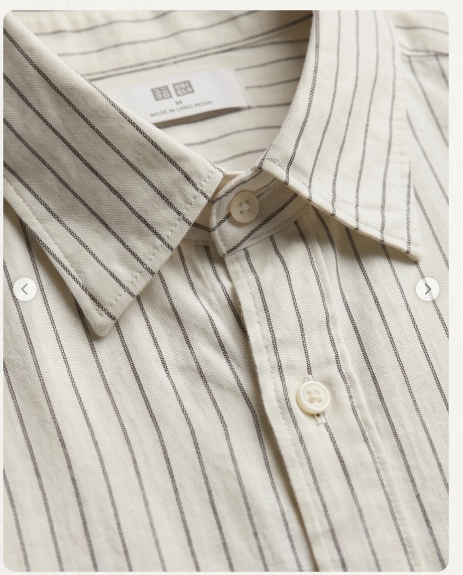 Klasyczna koszula męska Uniqlo w paski 2