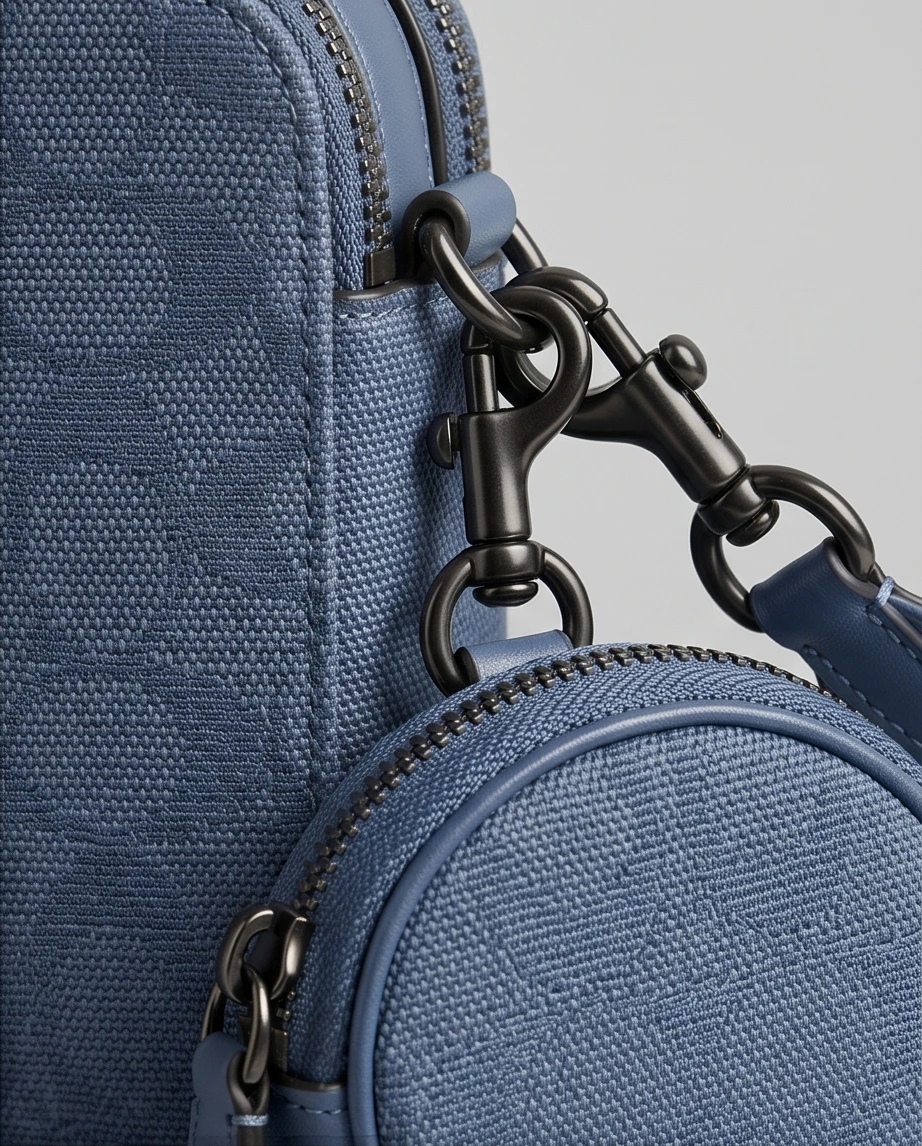 Niebieska torebka z etui coach 2