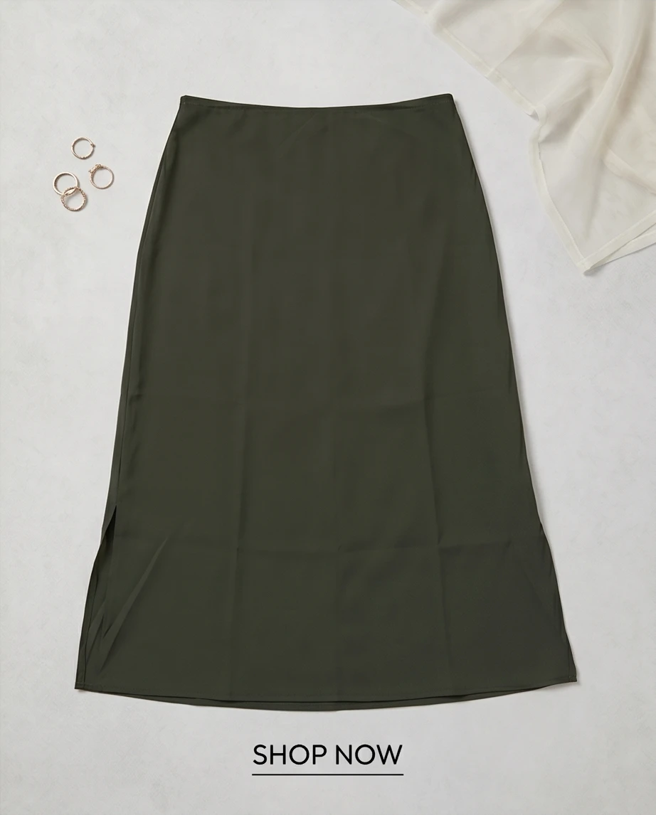 Ciemnozielone halka uniqlo  3