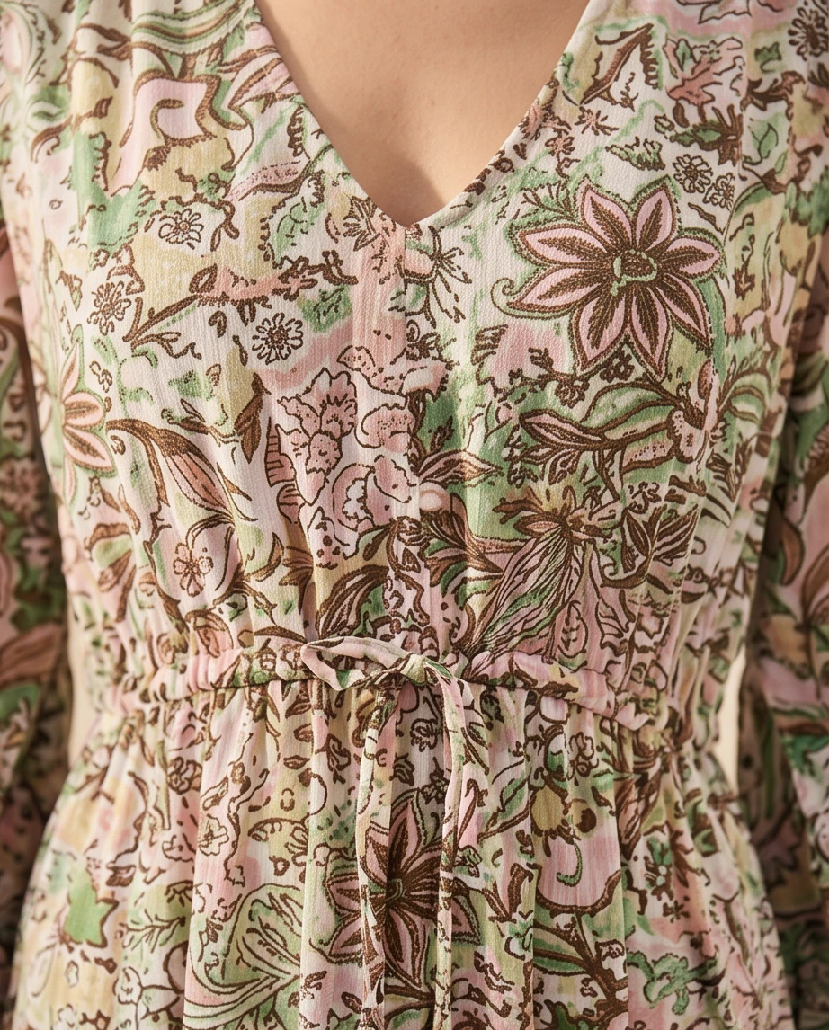 Sukienka maxi w kwiaty  4